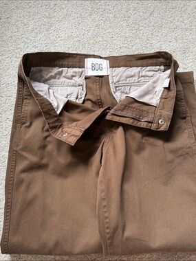 Urban Outfitters BDG Classic Brown Chino Pants - Men's Straight Fit